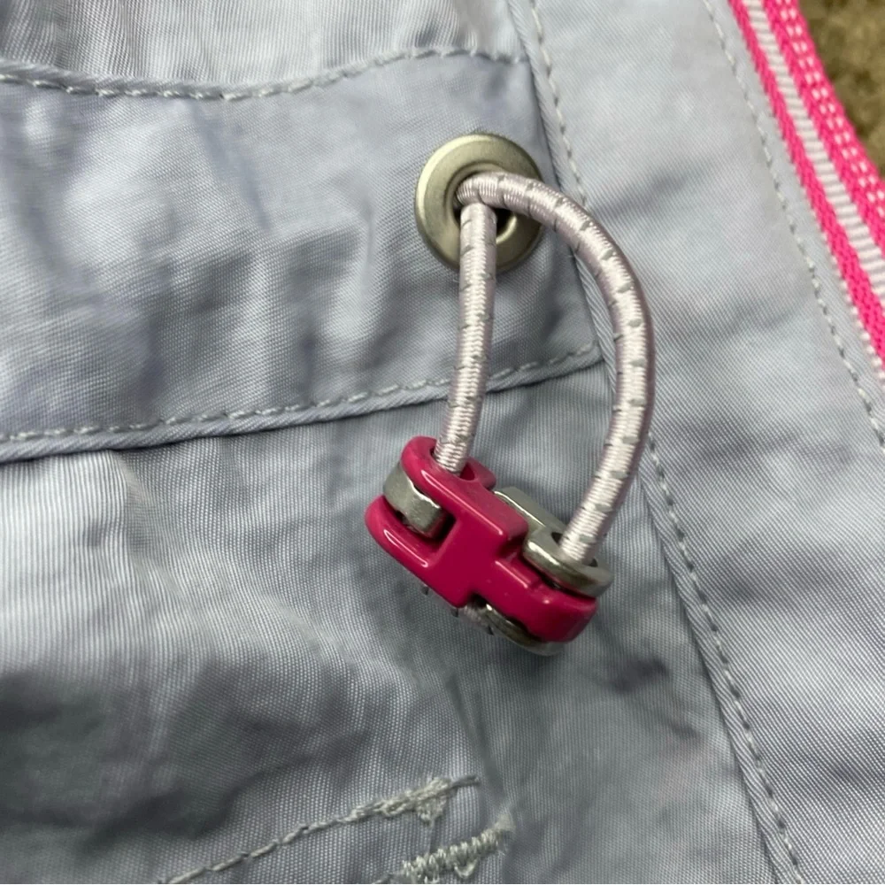 Rag and Bone Woman’s Rain Jacket Size Small Color : Baby Blue w/ Pink Zipper - Picture 7 of 7